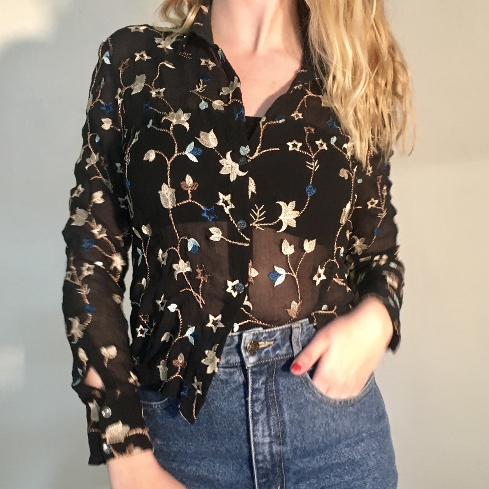 Silk Embroidered Blouse